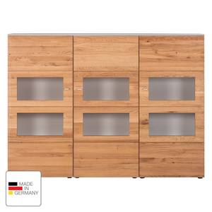 Highboard Solano II Asteiche / Platingrau - Ohne Beleuchtung