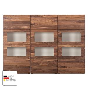 Highboard Solano I Notenboomhout/wit - Zonder verlichting