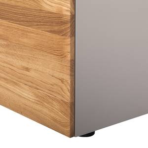 Highboard Solano III Asteiche / Platingrau - Mit Beleuchtung