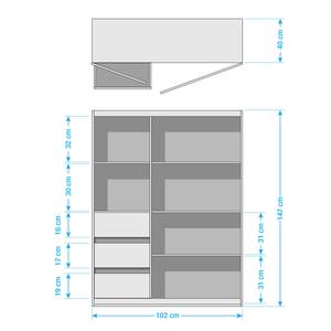 Highboard Tapurah massief sheeshamhout