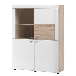 Highboard Telemann Beige - Weiß - Holzwerkstoff - 88 x 140 x 40 cm