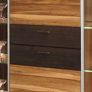 Highboard Vita I notenboomhout/chocoladekleurig - Met verlichting