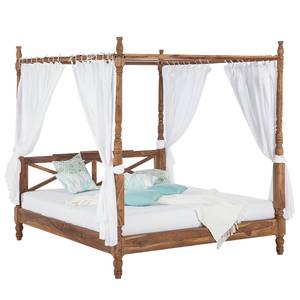 Himmelbett Bombay (inkl. Stoff) Sheesham massiv