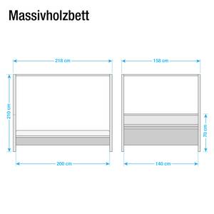 Hemelbed Marit I alpinewit - 140 x 200cm