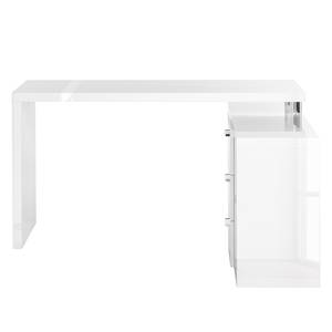 Bureau angulaire Madina Blanc brillant - Blanc brillant