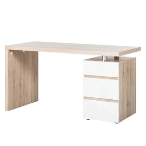 Bureau Apuela Imitation chêne de Sanremo / Blanc brillant