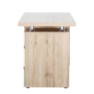 Bureau Apuela San Remo eikenhouten look/hoogglans wit