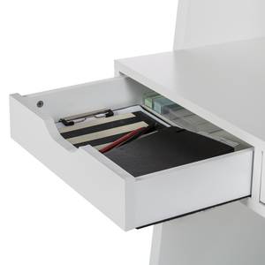 Combinazione libreria e scrivania Verno Bianco opaco