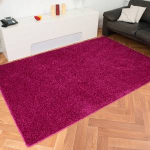 Tapis épais shaggy Amarillo Rose foncé - 60 x 120 cm