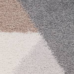 Hoogpolig tapijt Beau Cosy textielmix - Grijs/taupe - 140x200cm