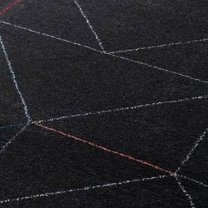 Hoogpolig tapijt Beau Cosy textielmix - Zwart - 140x200cm