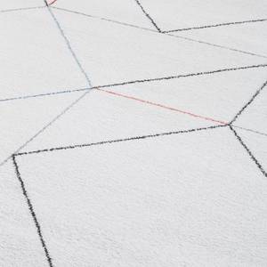 Hoogpolig tapijt Beau Cosy textielmix - Wit - 80x150cm