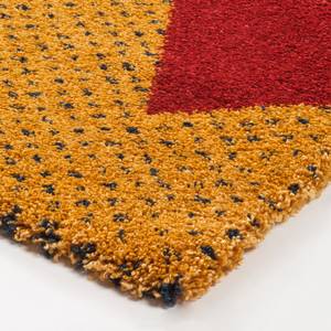 Hoogpolig tapijt Eden Cosy textielmix - beige/rood - 140x200cm