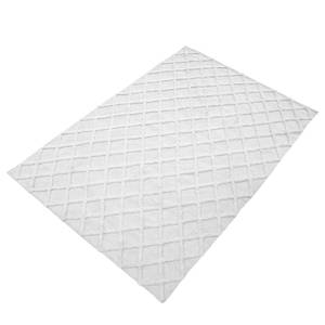 Tapis à poils longs Kaltene Tissu mélangé - Blanc