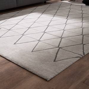Hoogpolig tapijt Opus textielmix - Crème - 140 x 200 cm