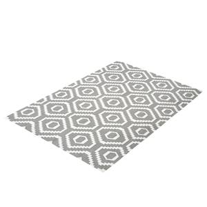 Hoogpolig vloerkleed Tireli textielmix - grijs - 200x290cm