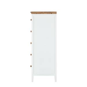 Commode haute Celeste blanc / Couleur miel