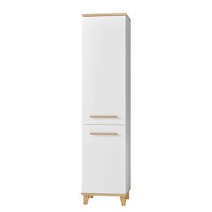 Armoire Bjerka Blanc / Imitation chêne clair