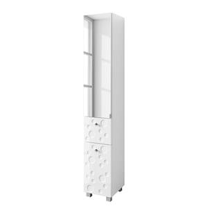 Armoire colonne Bubble I Blanc brillant