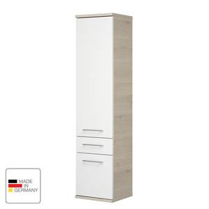 Hochschrank Fresh Line Pinie Ida Hell Dekor / Hochglanz Weiß