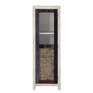 Armoire Goa White I Acacia massif - Multicolore - Blanc