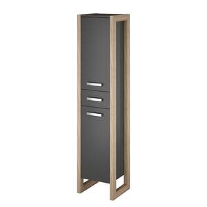 Armoire midi Kolind Gris basalte / Imitation chêne de Sonoma