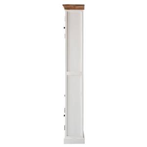 Armoire haute Newhaven Manguier partiellement massif - Manguier / Blanc