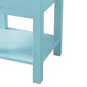 Armoire colonne Paulina Pin massif - Turquoise