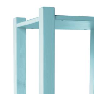 Armoire colonne Paulina Pin massif - Turquoise