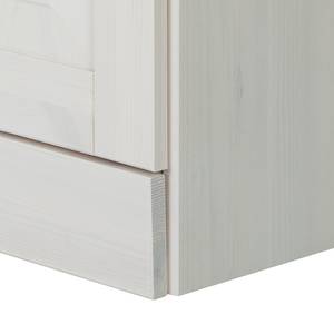 Armoire haute Senna I Pin massif - Blanc / Havanna