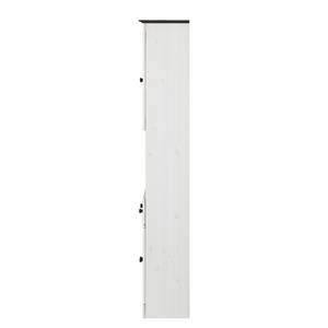 Armoire haute Senna I Pin massif - Blanc / Havanna