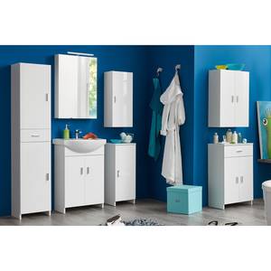 Armoire basse Venus II Blanc brillant / Blanc