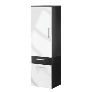 Armoire-colonne Vibrant Anthracite / Blanc