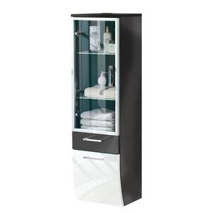 Armoire-colonne Vibrant Anthracite / Blanc