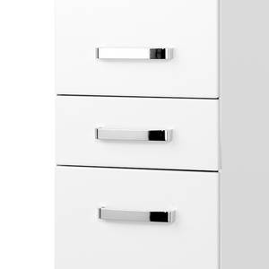 Armoire colonne Zeehan II Blanc - Blanc brillant / Blanc