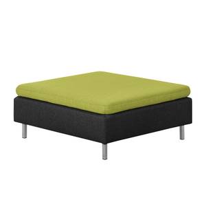 Hocker Cromwell Webstoff Grün / Schwarz