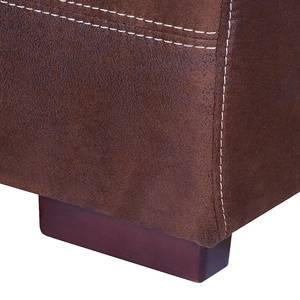 Hocker Emilio bruine antiek lerenlook