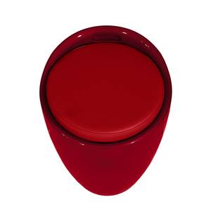 Tabouret Harvey Matériau synthétique / Imitation cuir - Cuir synthétique Veli : Rouge
