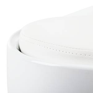 Tabouret Honolulu Matière synthétique / Cuir synthétique - Blanc / Blanc