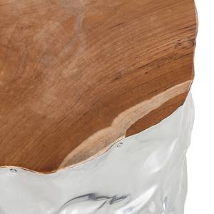 Sgabello Ovada legno massello di teak / metallo