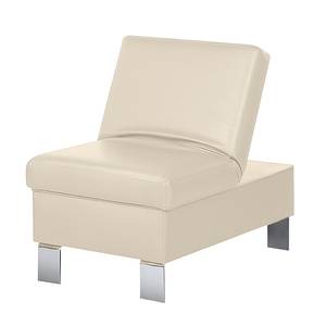 Repose-pieds Peillon Cuir véritable beige - Beige