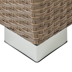 Hocker Rattanesco Puca polyrotan/textiel - bruin - beige