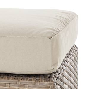 Hocker Rattanesco Puca Polyrattan/Textil - Braun/Beige