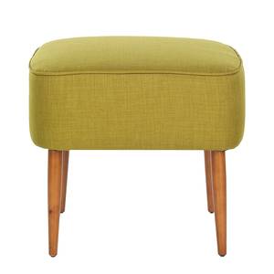 Hocker Retro Webstoff Oliv