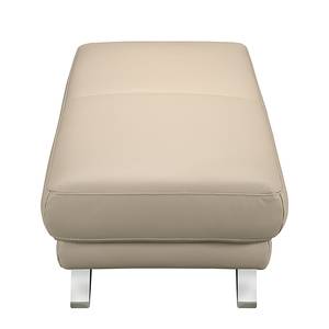 Hocker Silvano Echtleder Beige