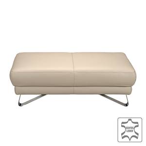 Hocker Silvano beige echt leer