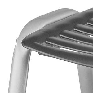 Tabouret Wave Argenté/ Anthracite