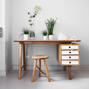 Hocker Salby massief eikenhout - lichte eikenhouten look