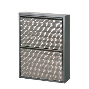 Scarpiera Cabinet Color argento sfaccettato