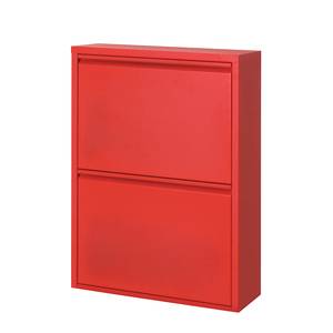 Schuhkipper Cabinet Rot - 2 Klappen - Höhe 70 cm - Höhe: 70 cm